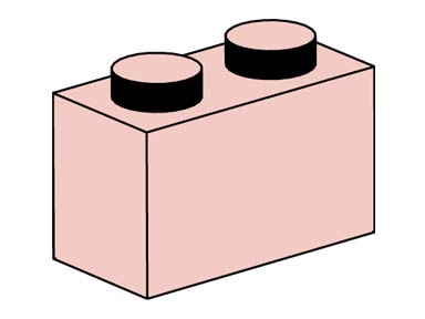 Конструктор LEGO (ЛЕГО) Bulk Bricks 10003 1x2 Sand Red Bricks