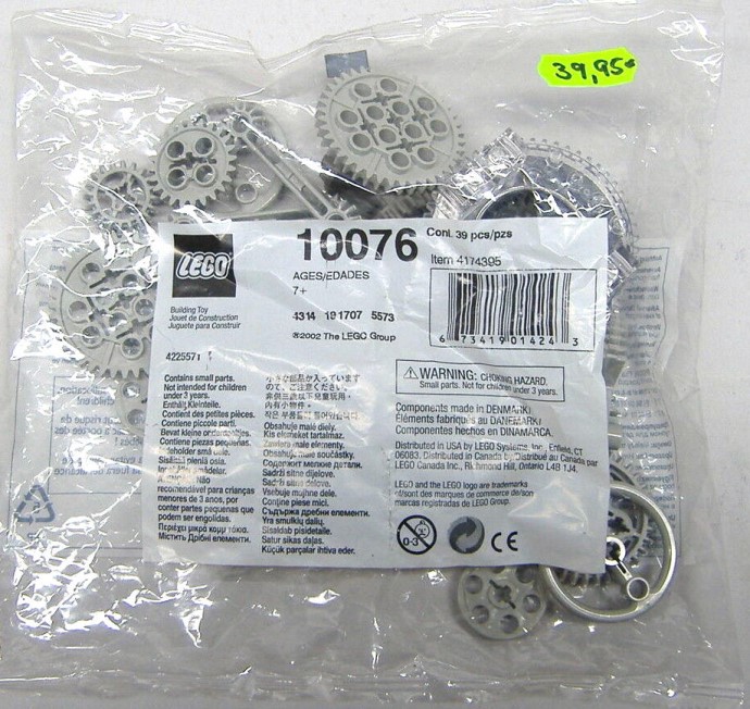 Конструктор LEGO (ЛЕГО) Bulk Bricks 10076 Technic Gear Wheels