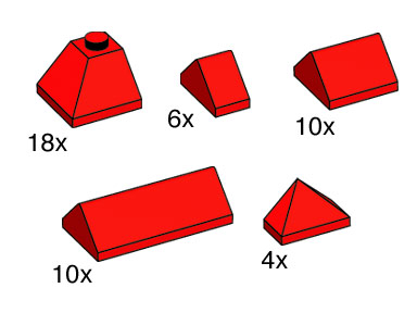 Конструктор LEGO (ЛЕГО) Bulk Bricks 10162 Red Ridge Tiles