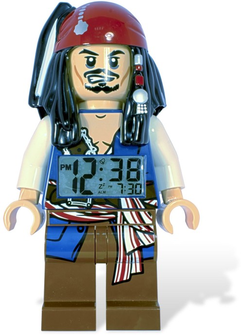 Конструктор LEGO (ЛЕГО) Gear 5000144 Pirates of the Caribbean Jack Sparrow Minifigure Clock 