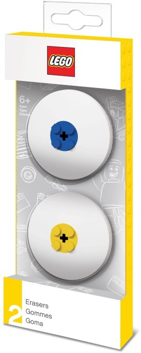 Конструктор LEGO (ЛЕГО) Gear 5005108 LEGO Erasers (Blue Yellow)