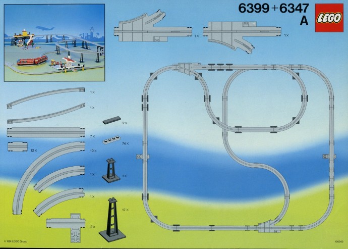Конструктор LEGO (ЛЕГО) Town 6347 Monorail Accessory Track