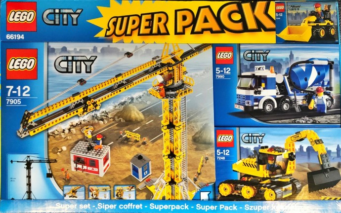 Конструктор LEGO (ЛЕГО) City 66194 City Super Pack