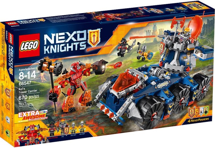 Конструктор LEGO (ЛЕГО) Nexo Knights 66547 Axl's Tower Carrier, Extra Awesome Edition