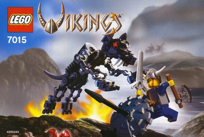 Конструктор LEGO (ЛЕГО) Vikings 7015 Viking Warrior challenges the Fenris Wolf