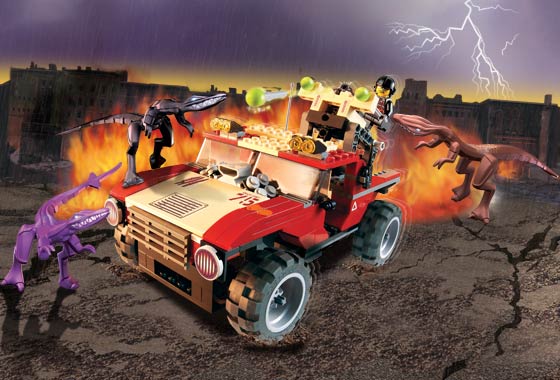 Конструктор LEGO (ЛЕГО) Dino Attack 7475 Fire Hammer vs. Mutant Lizards