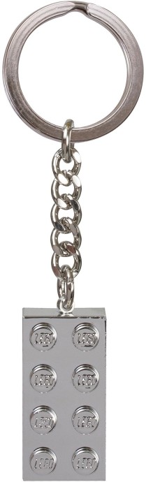 Конструктор LEGO (ЛЕГО) Gear 851406 Metalized 2x4 Key Chain