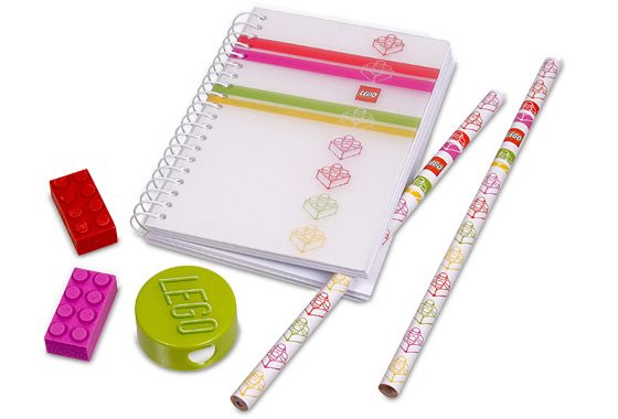 Конструктор LEGO (ЛЕГО) Gear 851910 Classic Stripes Pink Stationery Set