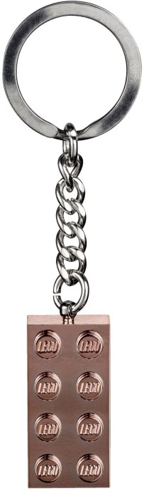 Конструктор LEGO (ЛЕГО) Gear 853793 2x4 Rose Gold Keyring