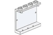 Конструктор LEGO (ЛЕГО) Bulk Bricks B002 1x4x3 Thin Wall Element, Clear