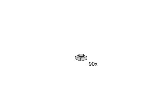 Конструктор LEGO (ЛЕГО) Bulk Bricks BAG2 1x1 Stud Light Grey