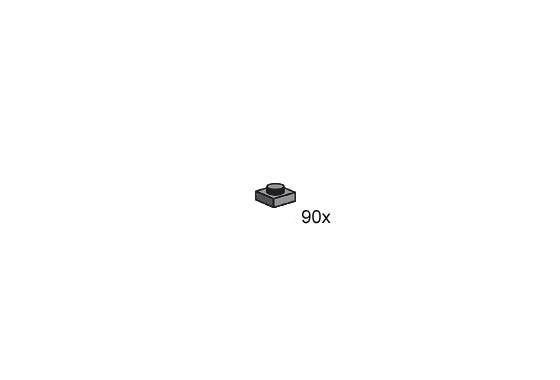 Конструктор LEGO (ЛЕГО) Bulk Bricks BAG4 1x1 Stud Dark Grey