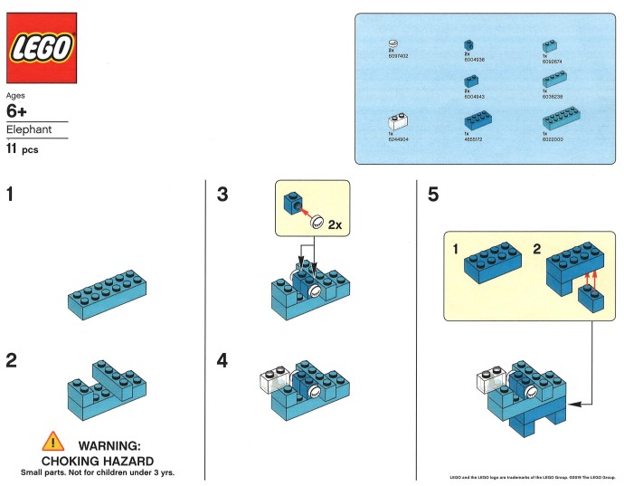 Конструктор LEGO (ЛЕГО) Creator ELEPHANT Elephant