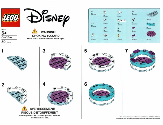 Конструктор LEGO (ЛЕГО) Disney OLAF Olaf Box