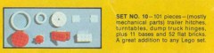 LEGO Samsonite 10 Promotional Basic Set No. 10 (Kraft Velveeta)