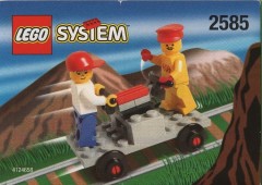 LEGO Trains 2585 Track Buggy with Station Master and Cool Kid