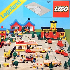 LEGO Town 301 Road Plates, Curved