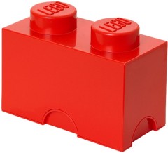 LEGO Gear 5004279 2 stud Red Storage Brick