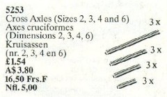 LEGO Сервиспак (Service Packs) 5253 Cross Axles Sizes 2, 3, 4, 6