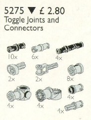 LEGO Сервиспак (Service Packs) 5275 Toggle Joints and Connector Pegs and Rods