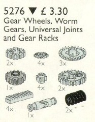 LEGO Сервиспак (Service Packs) 5276 Gear Wheels, Worm Gears and Racks, Universal Joints
