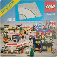 LEGO Town 552 Road Plates, Curved