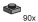 LEGO Bulk Bricks BAG4 1x1 Stud Dark Grey