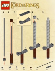 LEGO The Lord of the Rings LOTRSWORD Sword